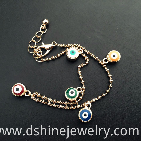 Woman's Evil Eye Charm Bracelet